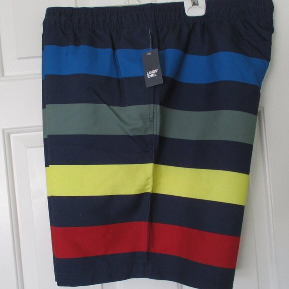 Lands' End Mens Elastic Drawstring Fully Lined Swim Trunk NWT - 44W-48W or XXL - Picture 1 of 4